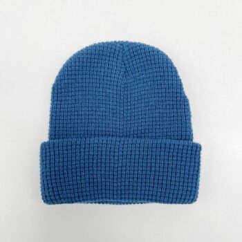 Manufacturer Wholesale Waffle Knit Pattern Beanies Winter Hat Plain Acrylic Fisherman Beanie Cap for Men Women